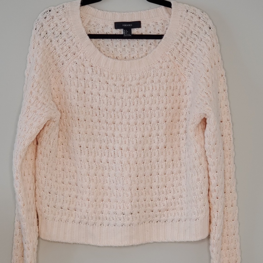Forever 21 Light Pink Knit Sweater